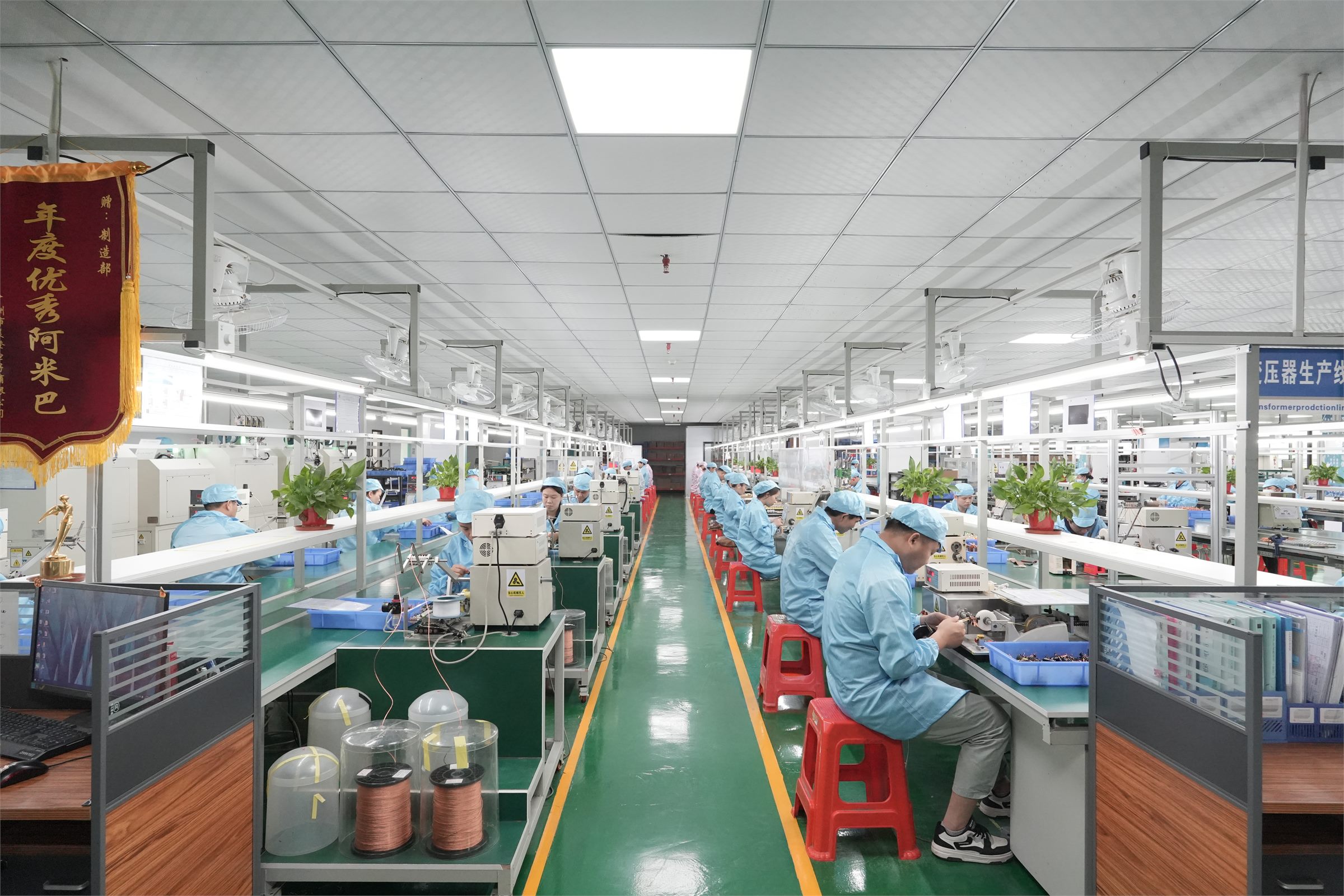 Precision electronic manufacturing workshop